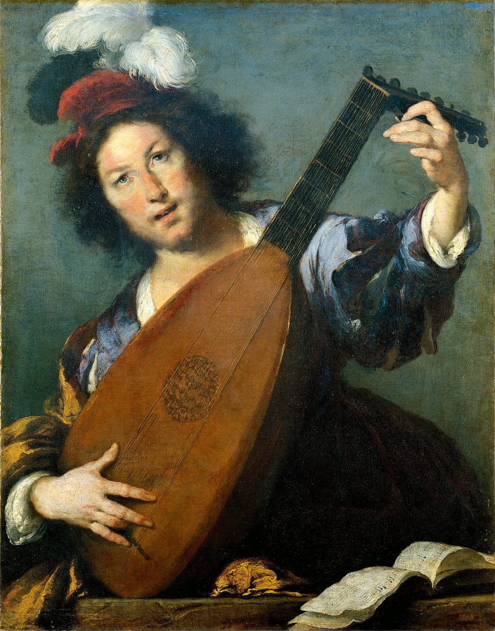 Österreich, Wien, Der Lautenspieler von Bernardo Strozzi