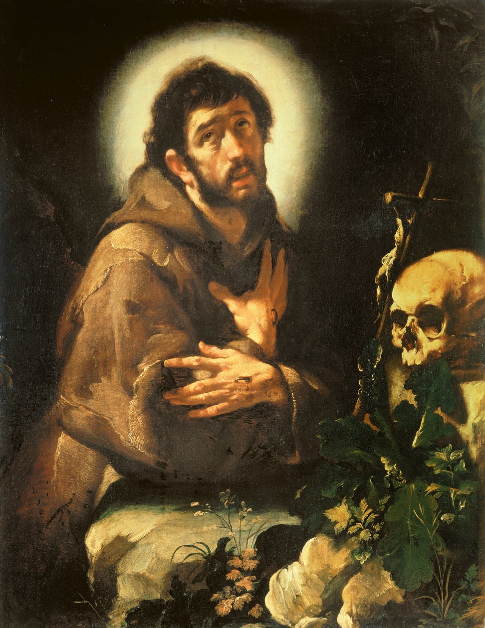 Der heilige Franziskus in Ekstase, ca. 1615-18 von Bernardo Strozzi