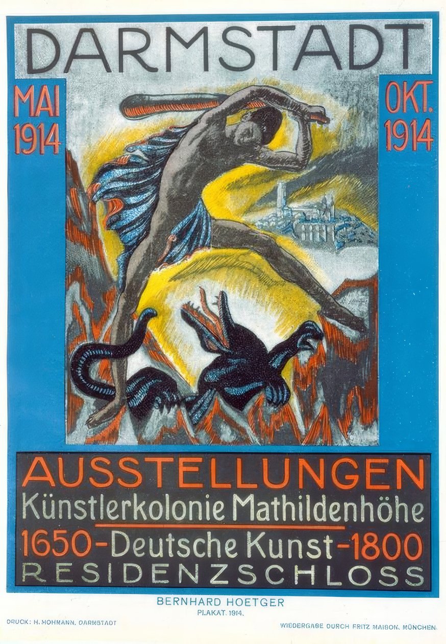 Ausstellungen Künstlerkolonie Mathildenhöhe / Deutsche Kunst 1650–1800 / Darmstadt Mai – Okt von Bernhard Hoetger