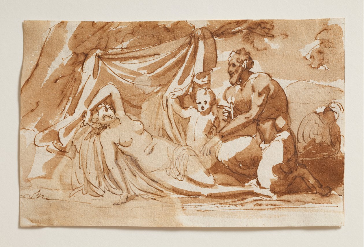 Jupiter als Satyr und Antiope von Bertel Thorvaldsen