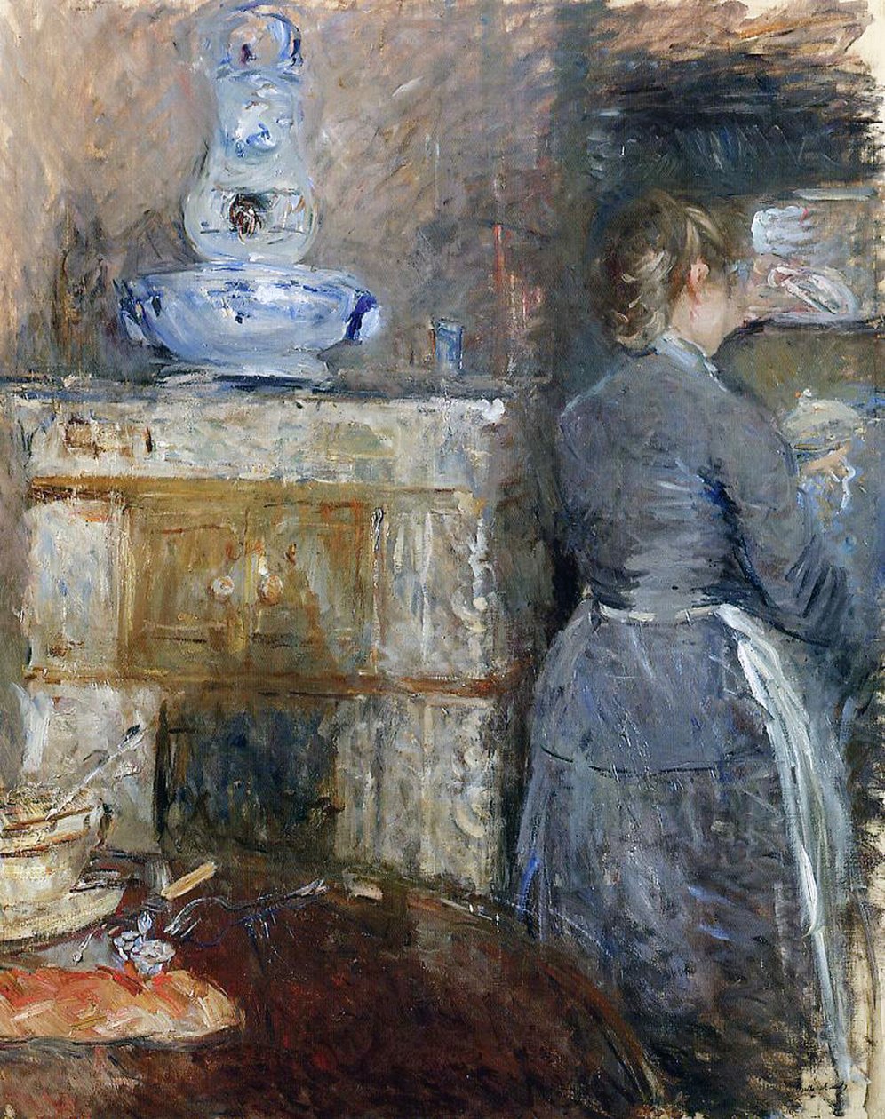 Das Esszimmer der Rouarts, 1880 von Berthe Morisot