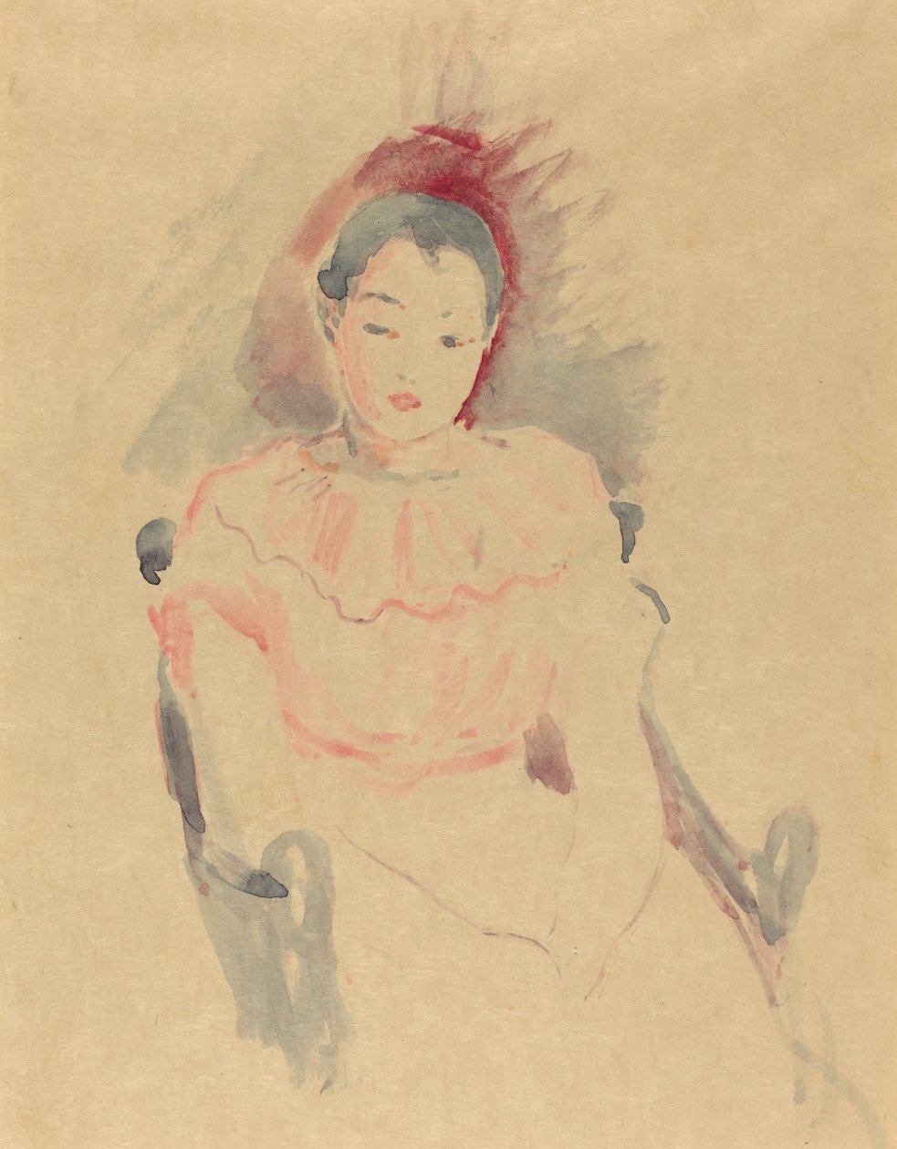 Sitzendes Mädchen von Berthe Morisot