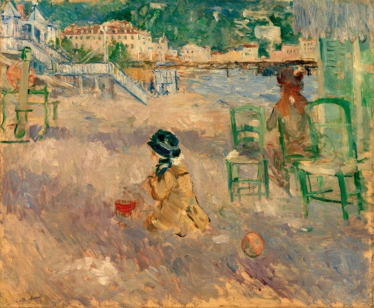 Strand von Nizza von Berthe Morisot