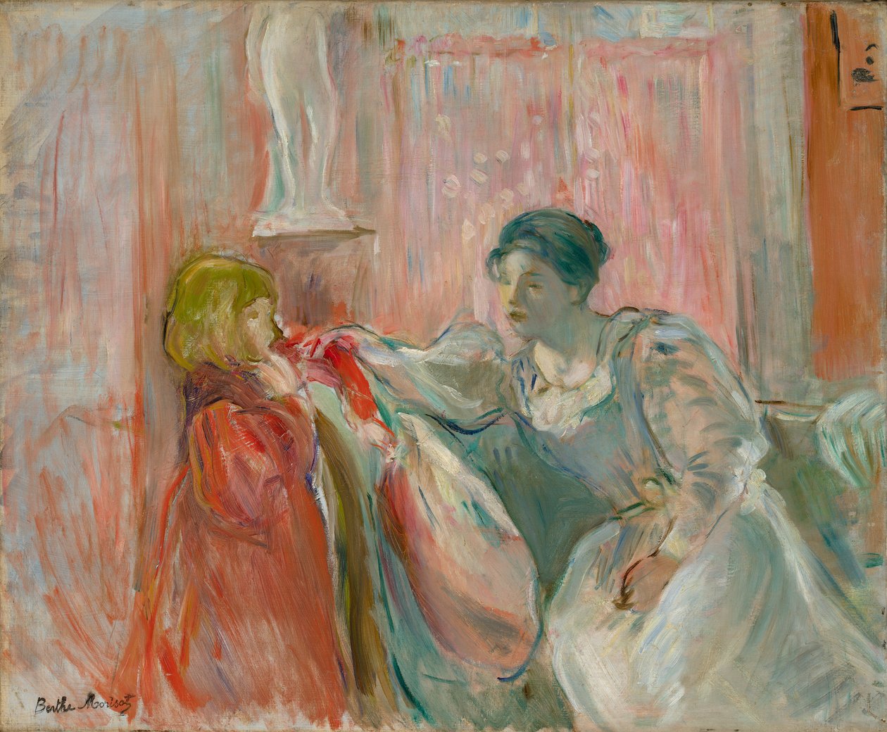 Junge Frau und Kind von Berthe Morisot