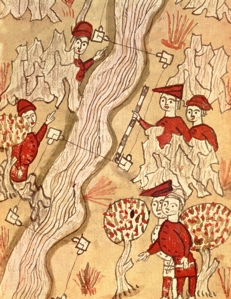 Ms 327 fol.293v Vermessung eines Flusses, aus 