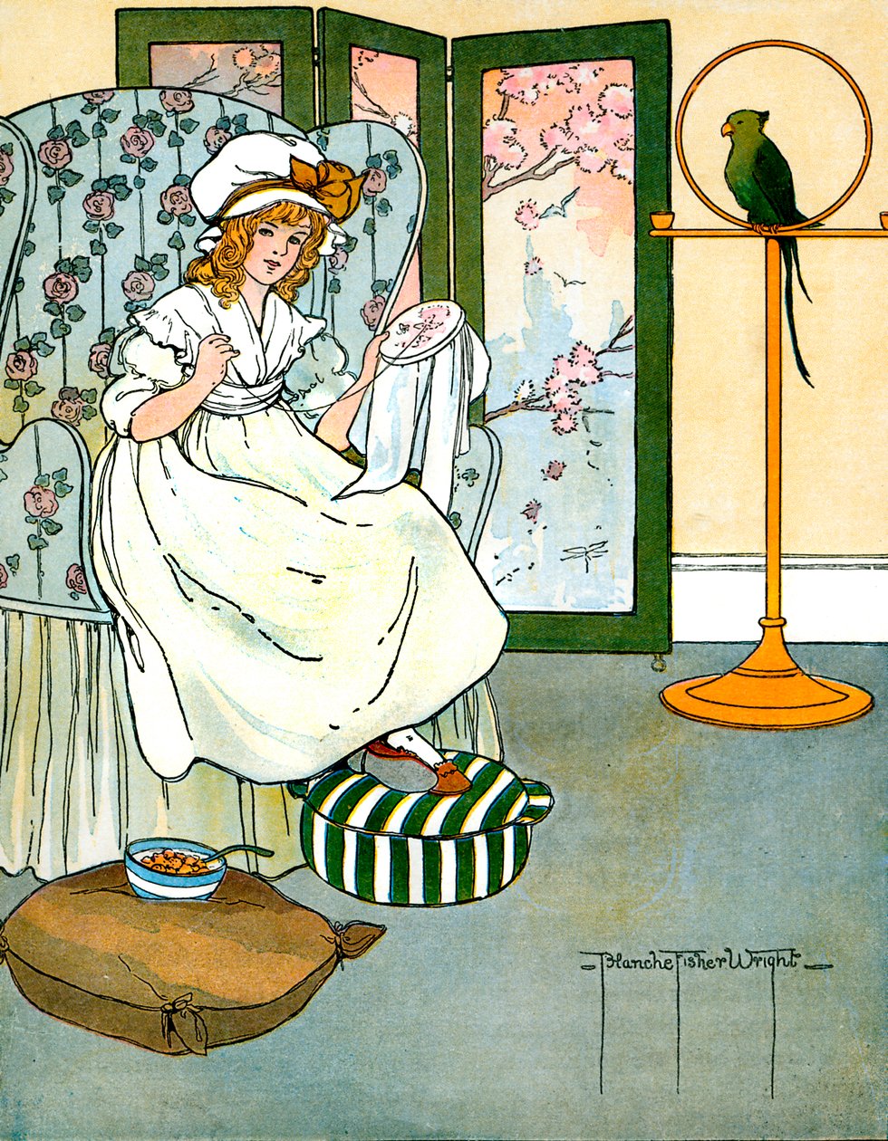 Curly Locks, illustriert von Blanche Fisher Wright von Blanche Fisher Wright