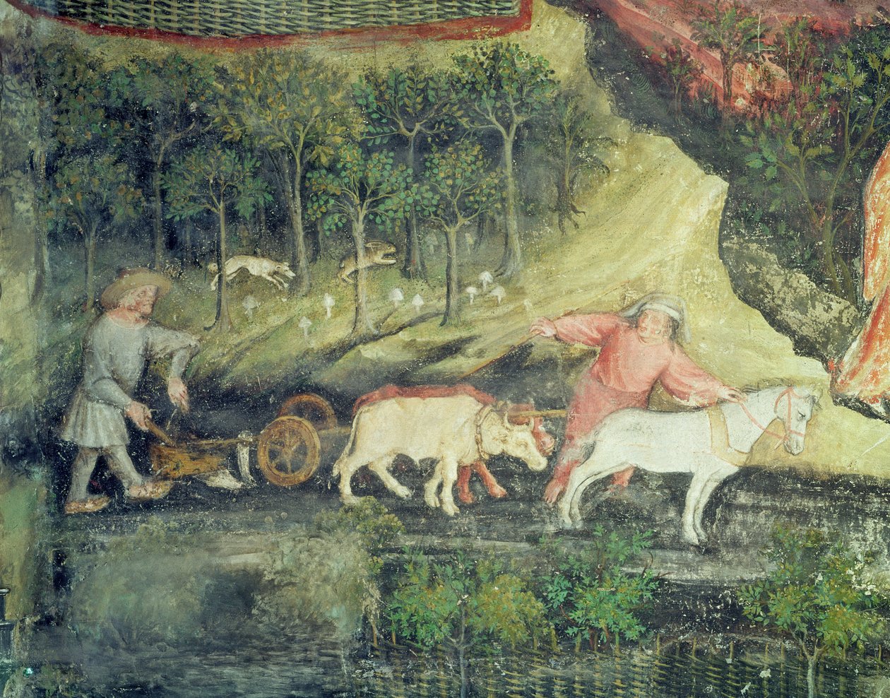 Monat April (Detail) von Bohemian School