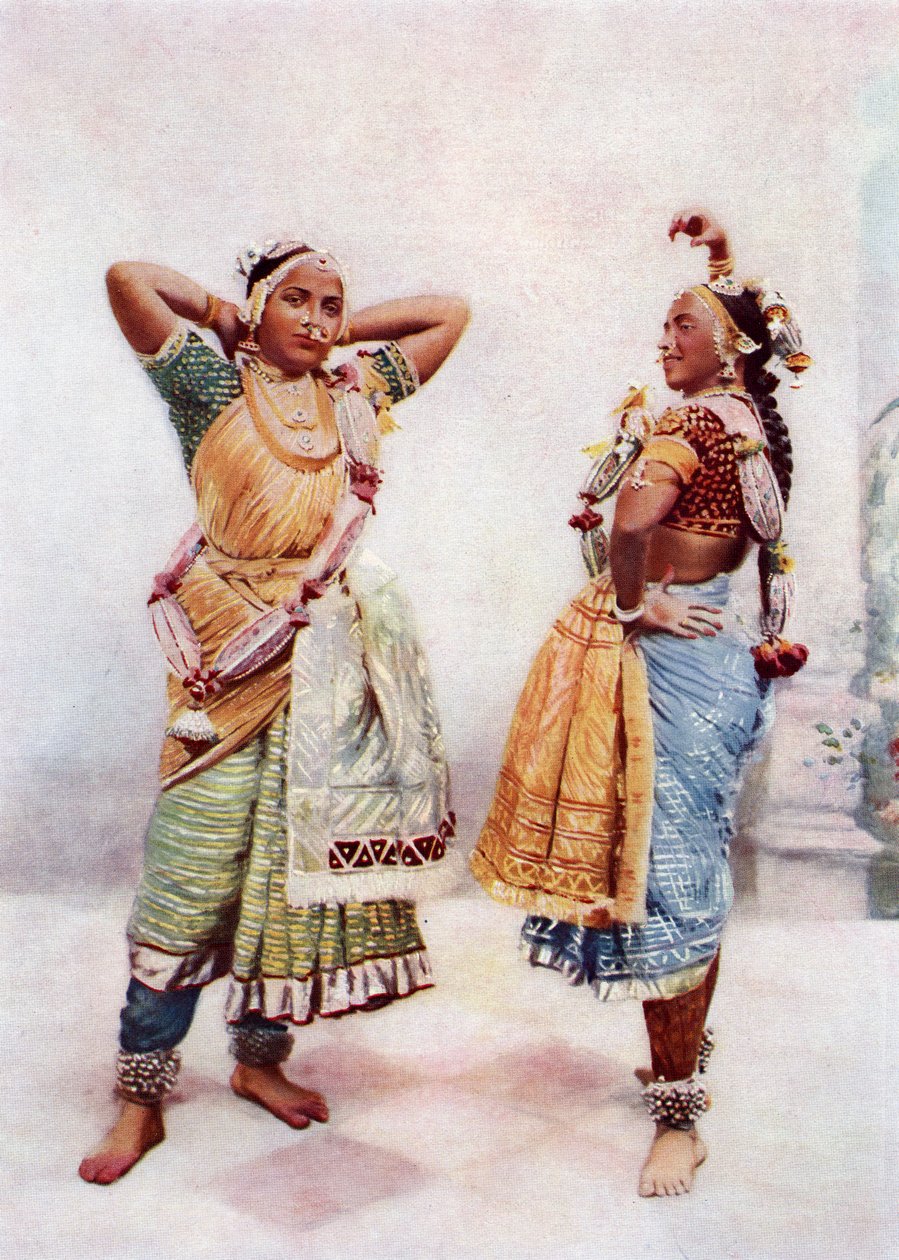 Baroda Nautch Mädchen, späte 19. Jahrhundert von Bombay Vernon and Co.