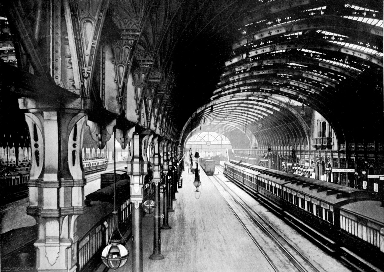 Paddington Station, London, 1890 von British Photographer