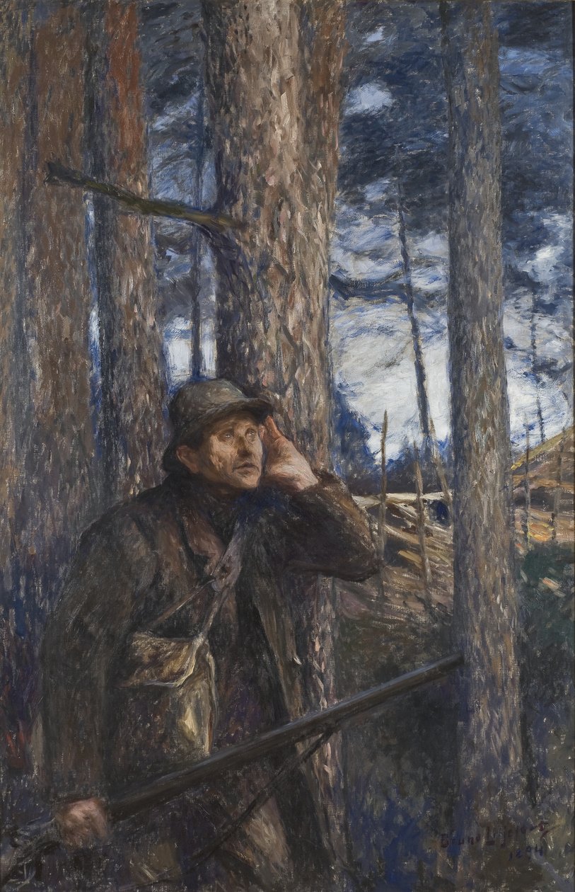 Ein Wilderer, 1894 von Bruno Andreas Liljefors