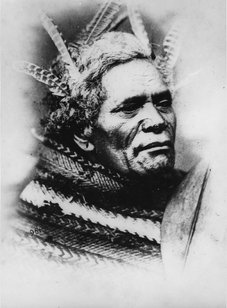 Maori-Mann, ca. 1880er von Burton Brothers Studio