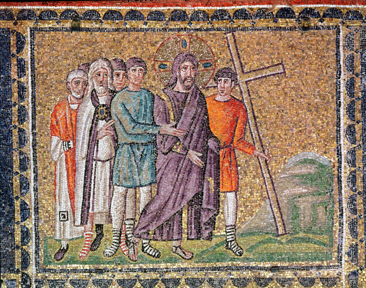 Der Weg nach Golgatha, Szenen aus dem Leben Christi von Byzantine School