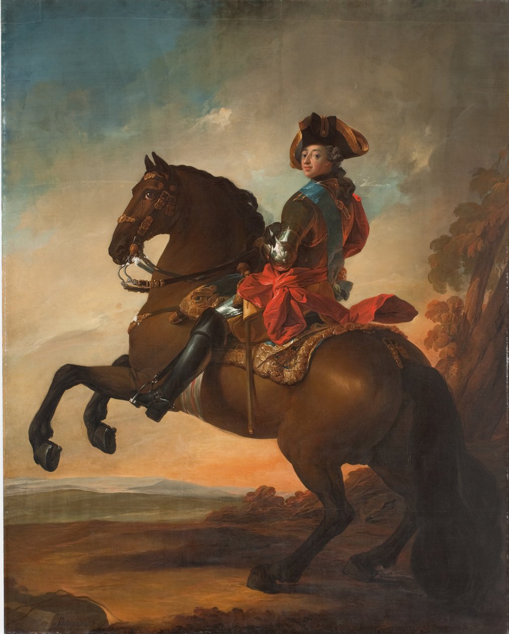 Frederik V zu Pferd von C.G. Pilo