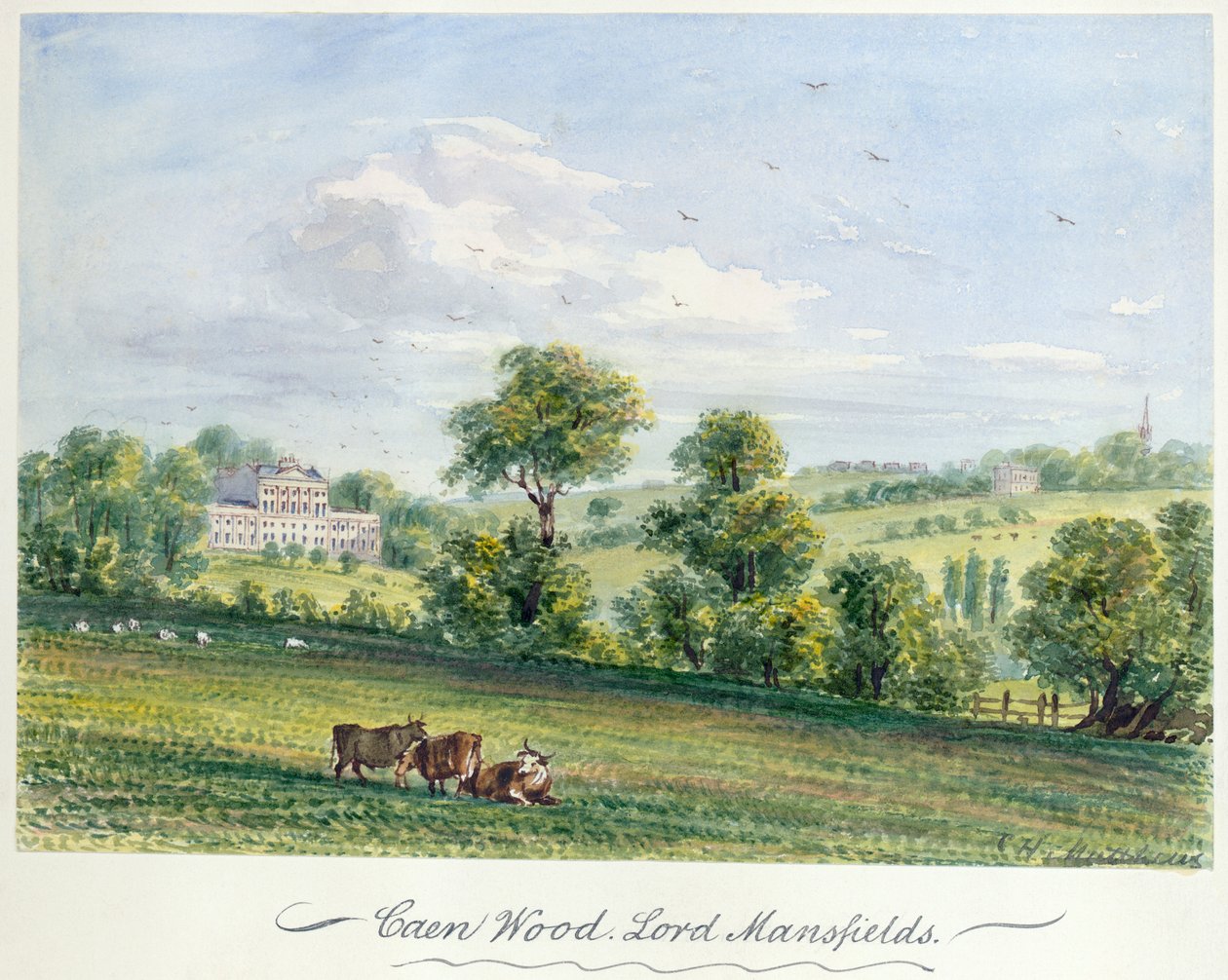 Kenwood House, Hampstead, London, 1850 von CH Matthews