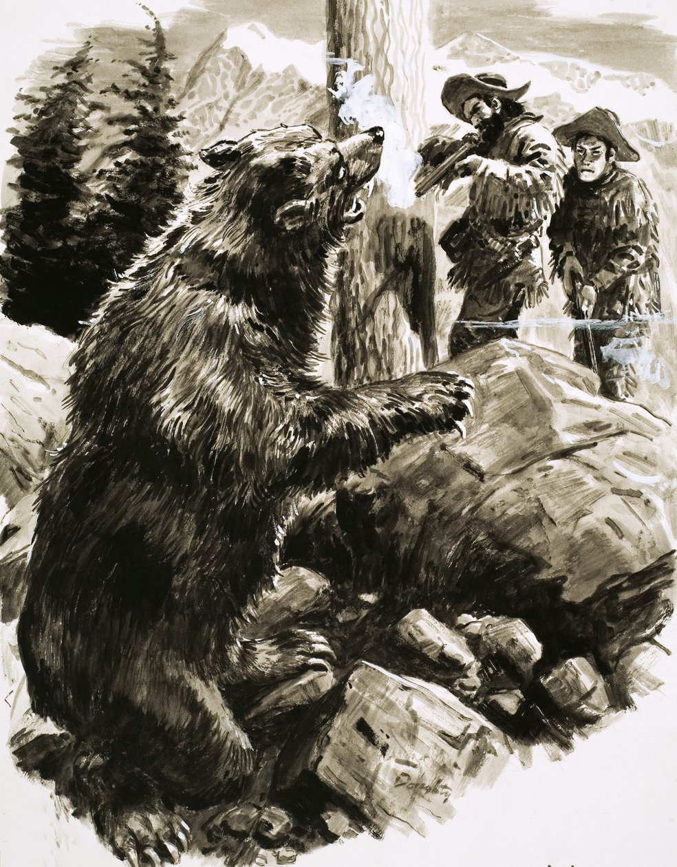 Amerikanischer Grizzlybär wird von Fallenstellern erschossen von C.L. Doughty