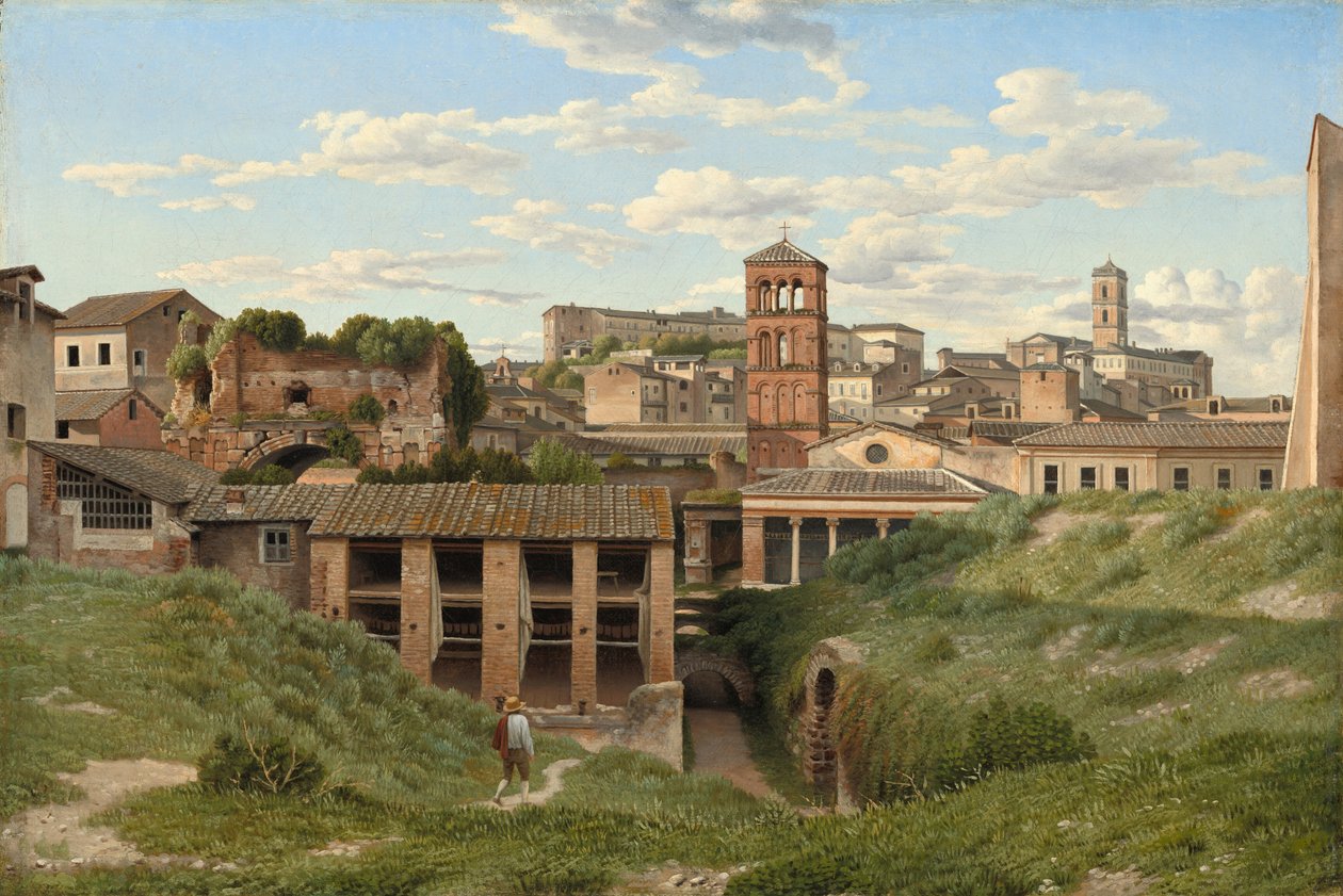 Ansicht der Cloaca Maxima, Rom, 1814 von Christoffer Wilhelm Eckersberg