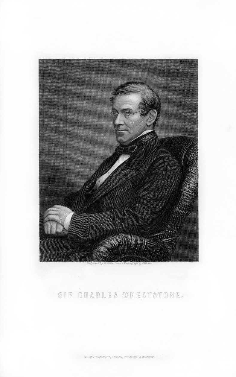 Sir Charles Wheatstone, britischer Erfinder, 1899 von C. Cook