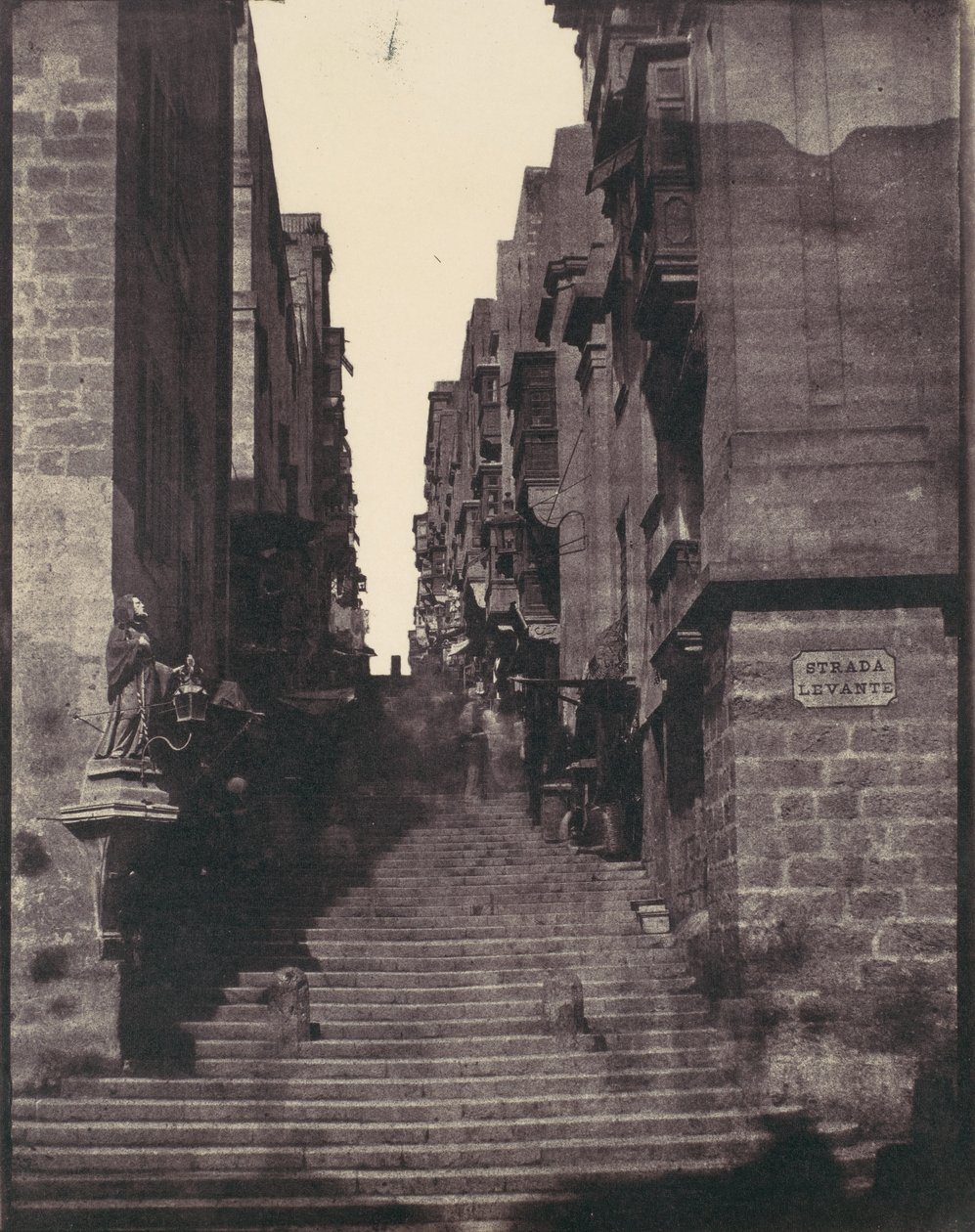 Strada Levante, Valletta, Malta, 1850er Jahre von Calvert Jones