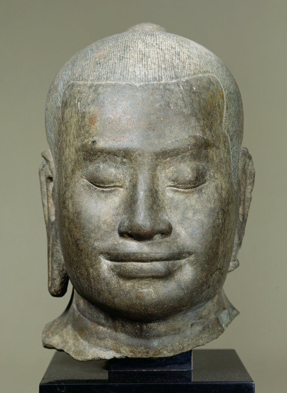 Kopf von König Jayavarman VII. (r.1181-c.1220) von Cambodian School