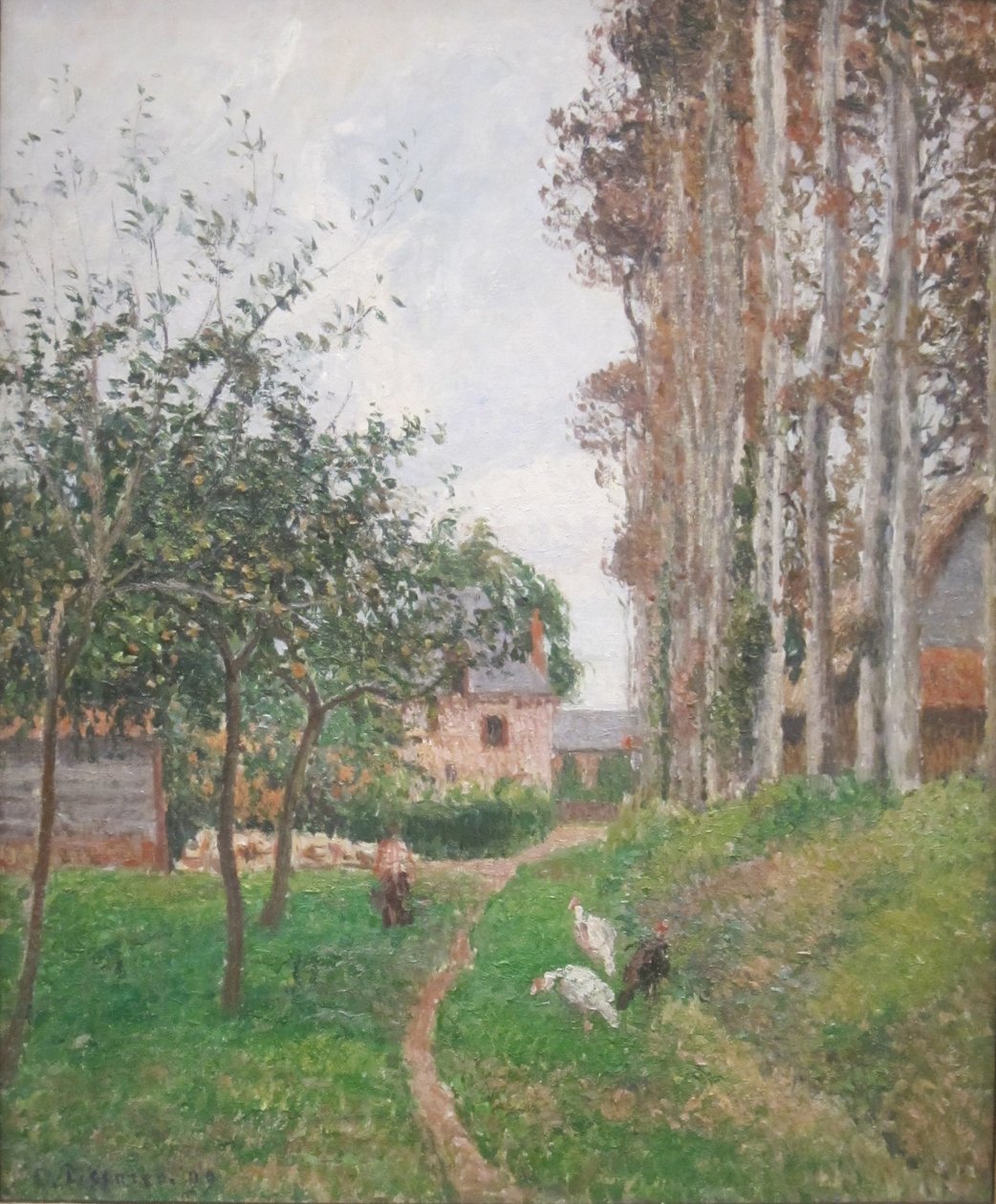 Grauer Tag, Varengeville, Auberge du Manoir von Camille Jacob Pissarro
