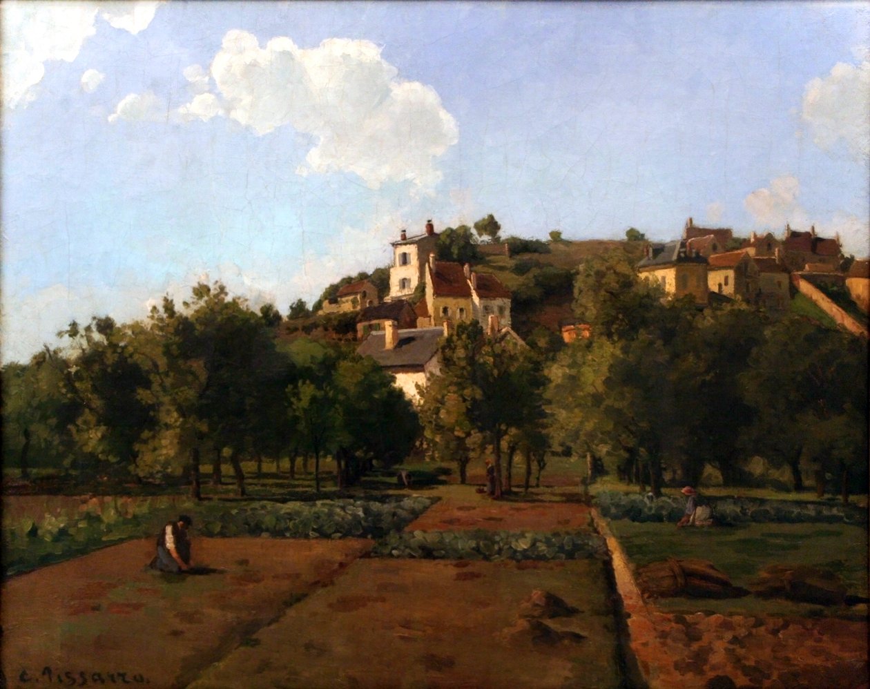 Der Garten von Mauboisson, Pontoise von Camille Jacob Pissarro