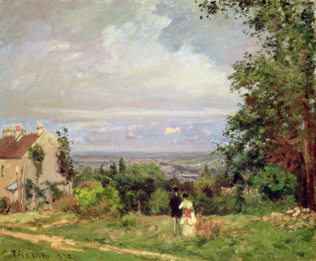 Louveciennes, 1870 von Camille Jacob Pissarro