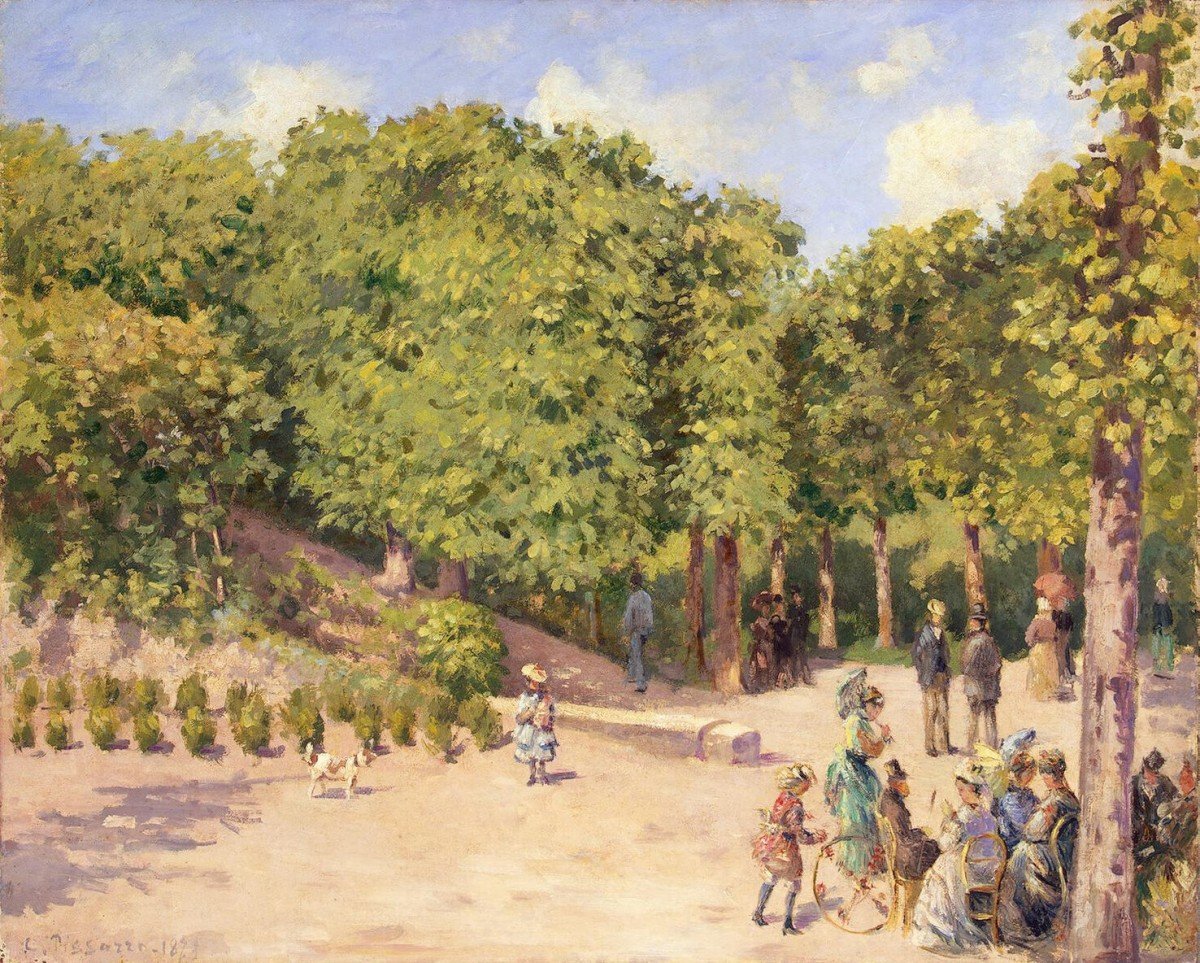 Stadtpark in Pontoise von Camille Jacob Pissarro