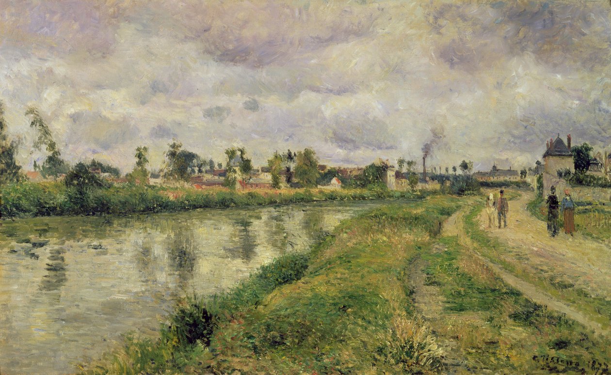 Flusslandschaft, 1873 von Camille Jacob Pissarro