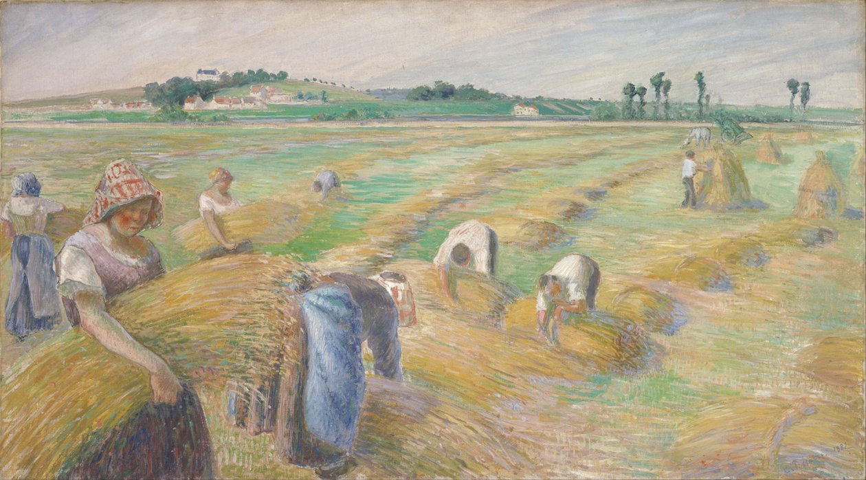 收穫 von Camille Pissarro
