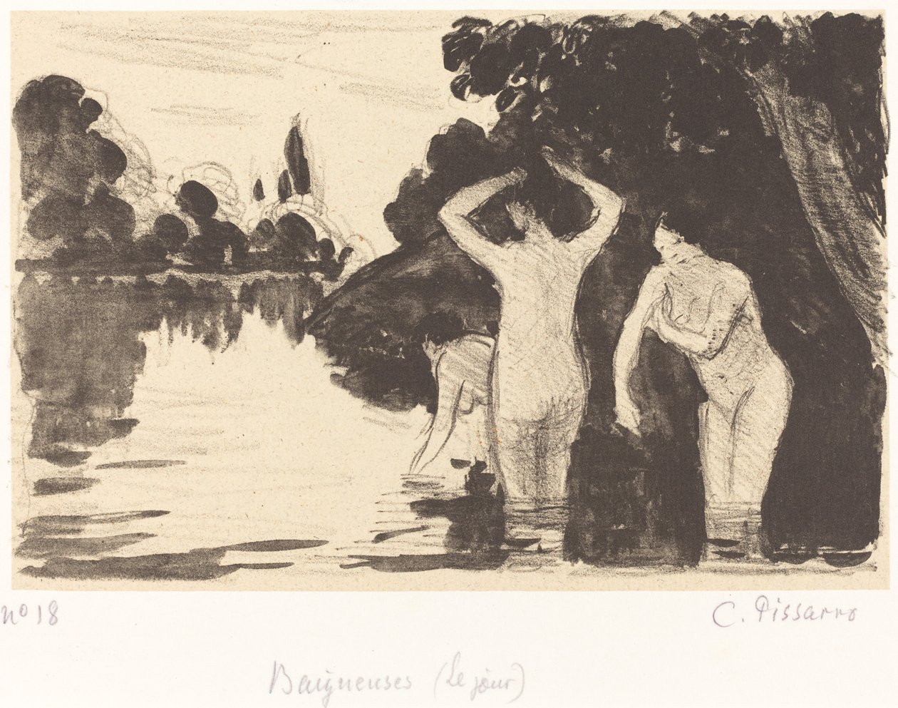 Baigneuses, ca. 1895 von Camille Pissarro