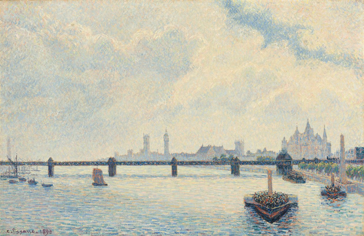 Charing Cross Brücke, London von Camille Pissarro
