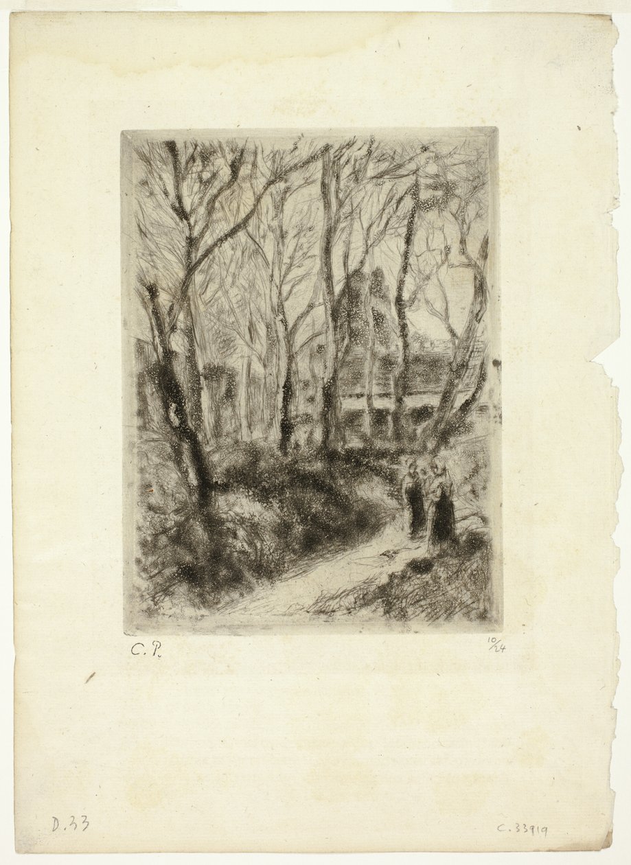 Weg in Pontoise von Camille Pissarro