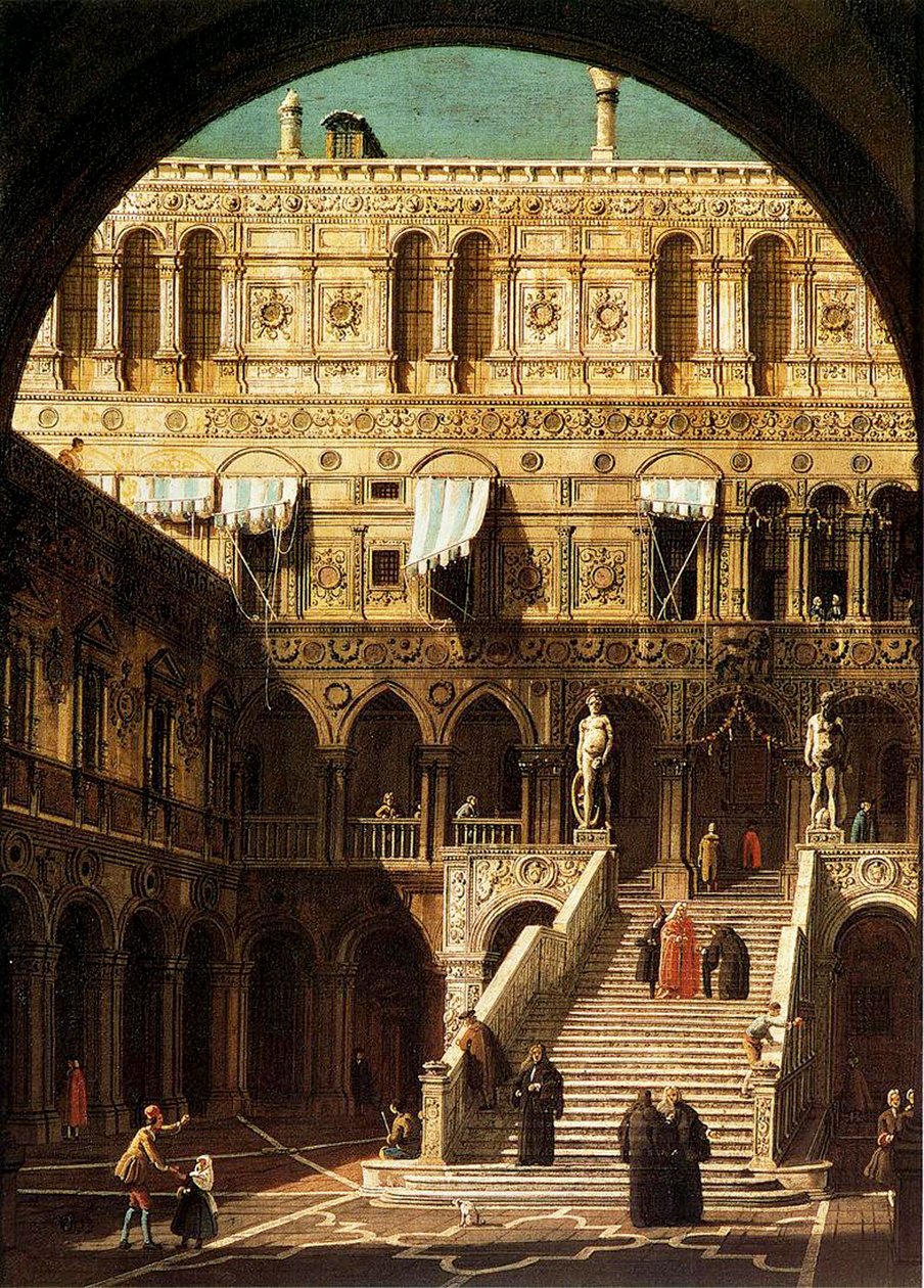 Die Riesenschritte, Venedig, 1765 von Giovanni Antonio Canal