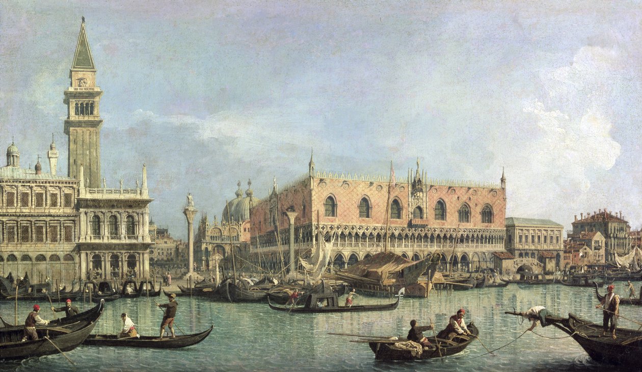 Der Molo und die Piazzetta San Marco, Venedig von Giovanni Antonio Canal