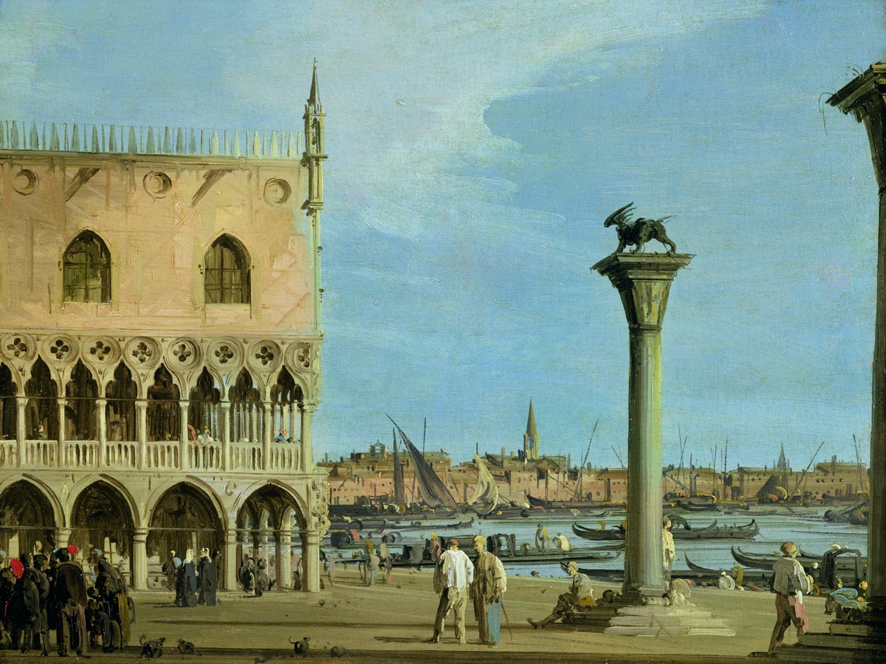 Die Piazzetta di San Marco nach Süden blickend, Venedig von Giovanni Antonio Canal