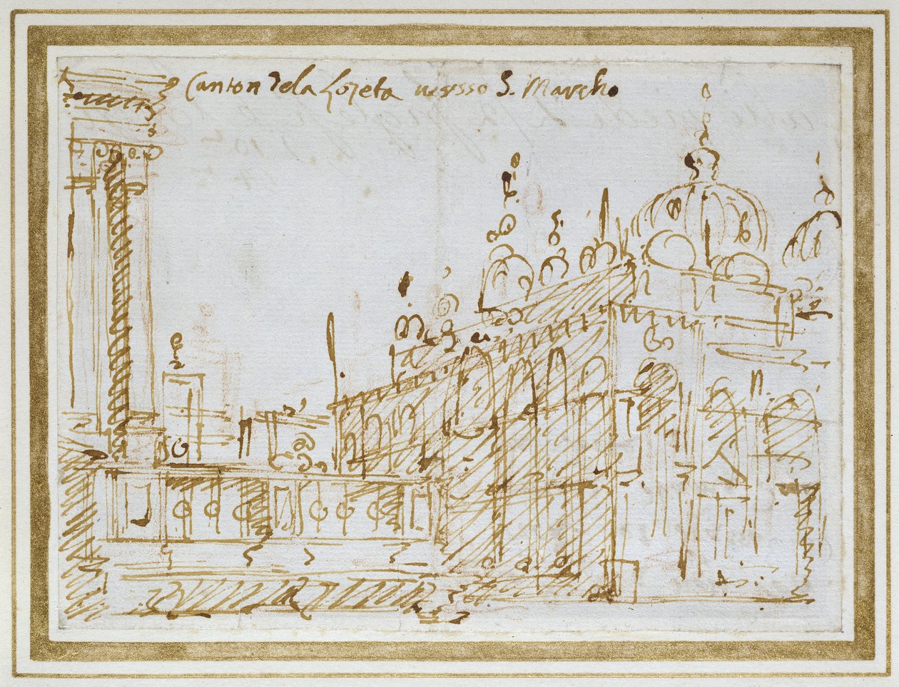 Venedig: Markusplatz und die Loggetta von Giovanni Antonio Canal