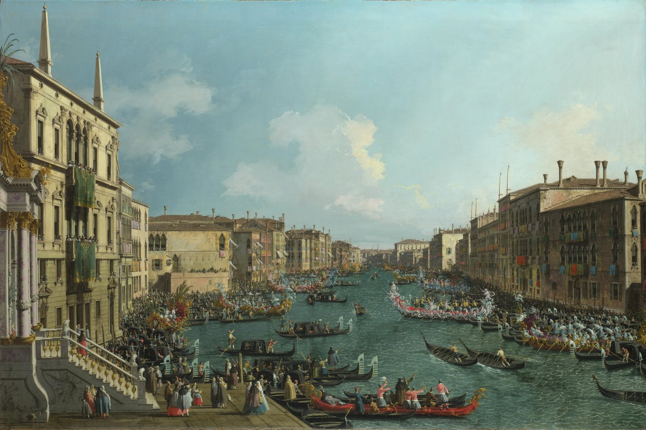 Eine Regatta auf dem Canal Grande von Giovanni Antonio Canal