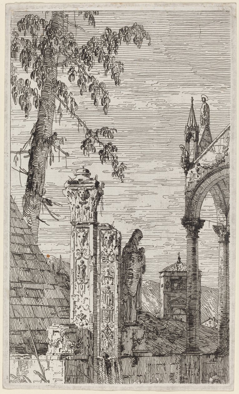 Das Grab des Bischofs, ca. 1735-1746 von Canaletto