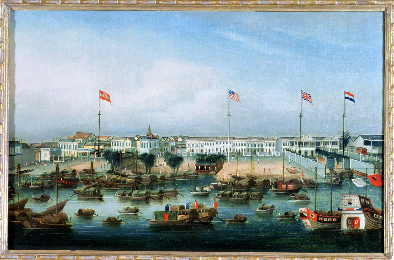 Die Hongs von Kanton von Cantonese School