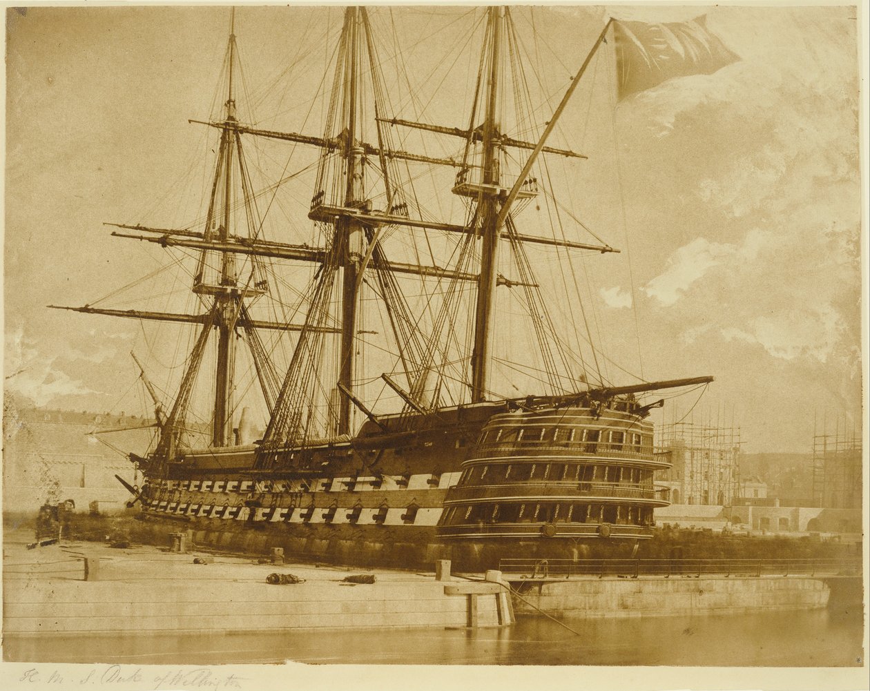 H.M.S. Duke of Wellington von Linnaeus Tripe