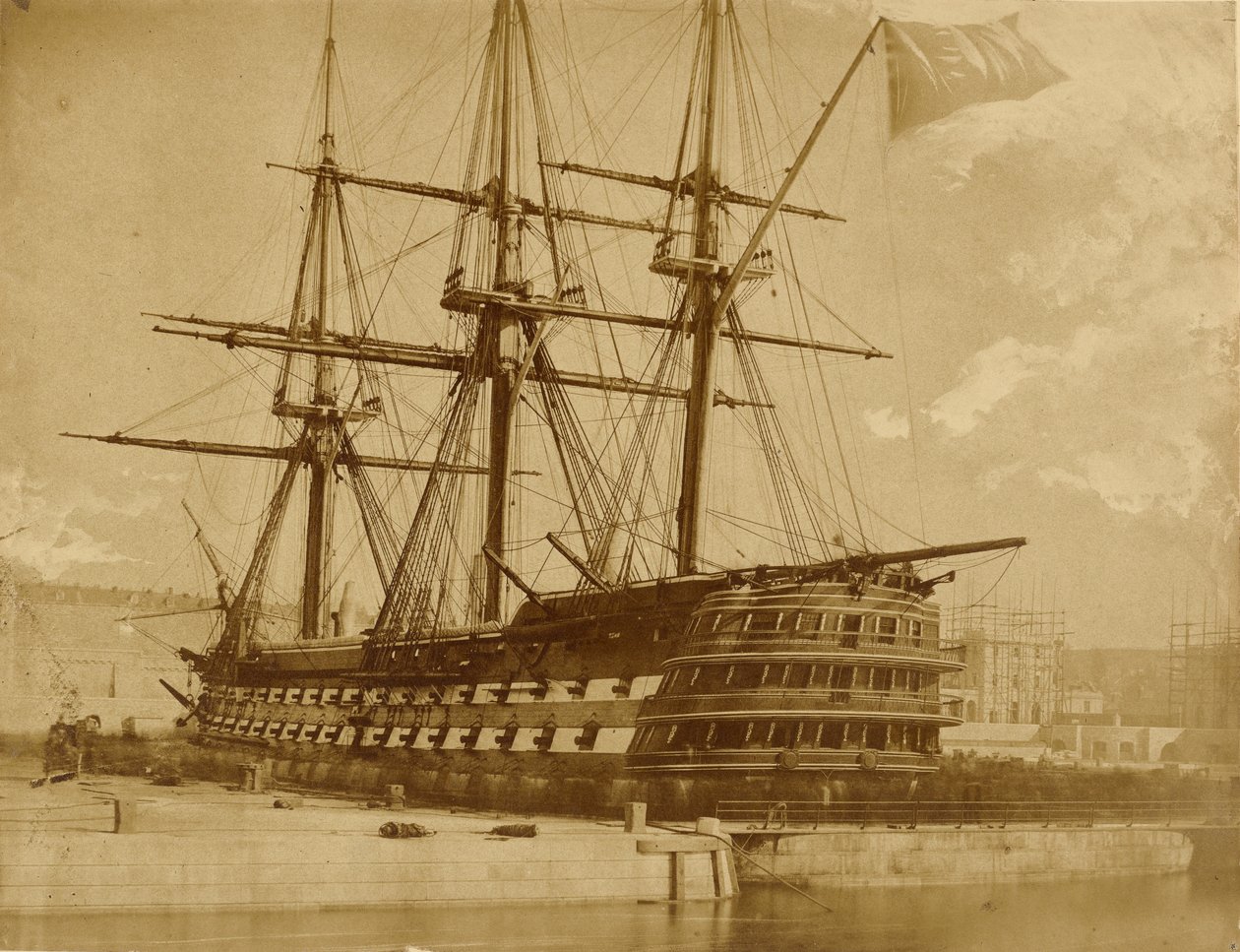 H.M.S. Duke of Wellington von Capt. Linnaeus Tripe