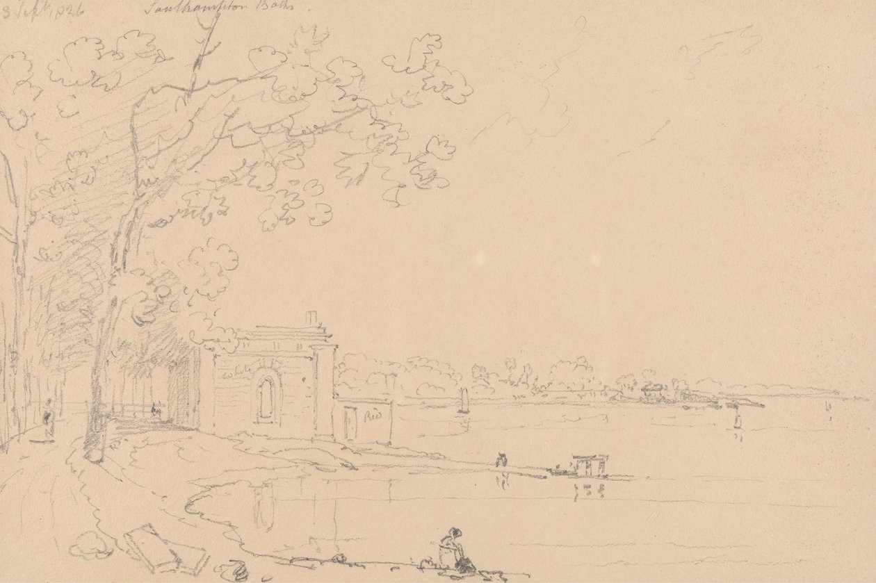 Southampton Bäder, 3. September 1826 von Capt. Thomas Hastings
