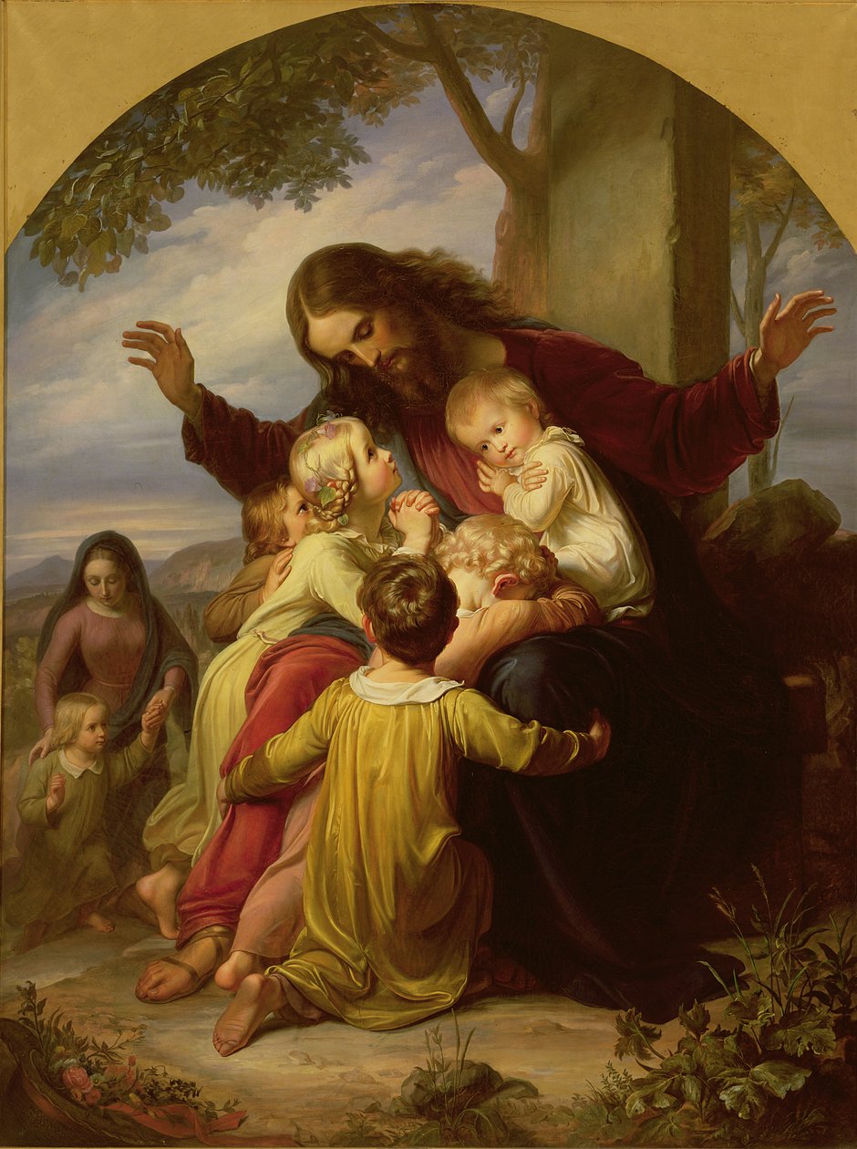 Lasst die kleinen Kinder zu mir kommen von Carl Christian Vogel von Vogelstein
