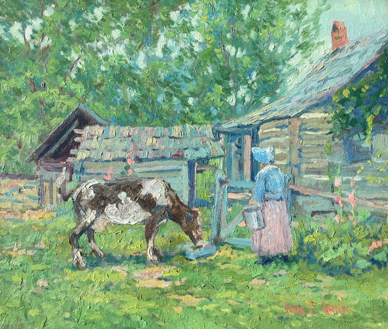 Melk- und Fütterungszeit von Carl Graf