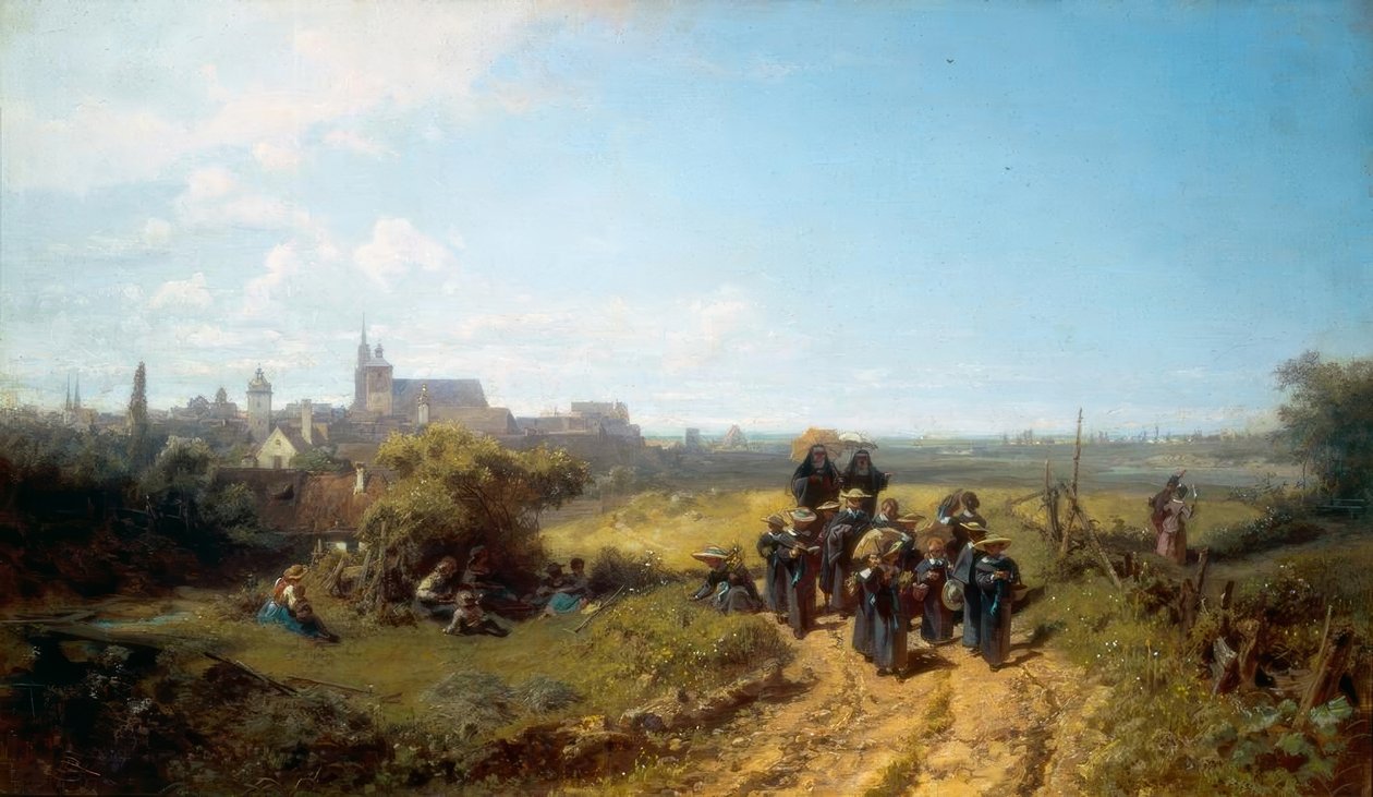 Institutsspaziergang von Carl Spitzweg