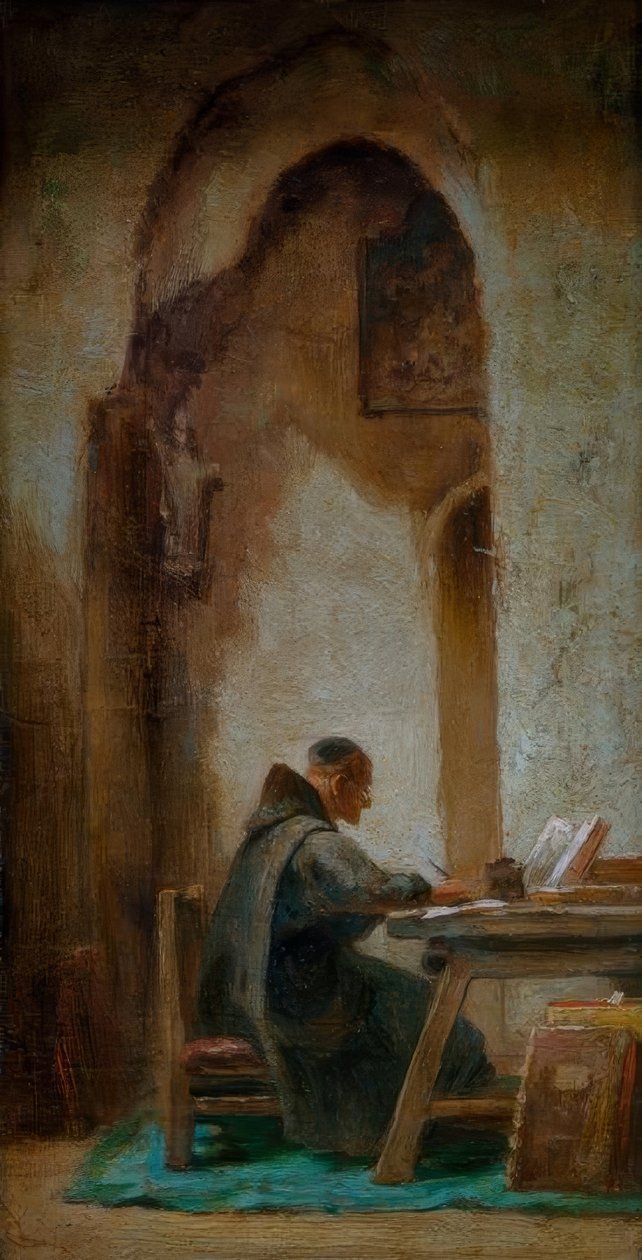 Studierender Mönch von Carl Spitzweg