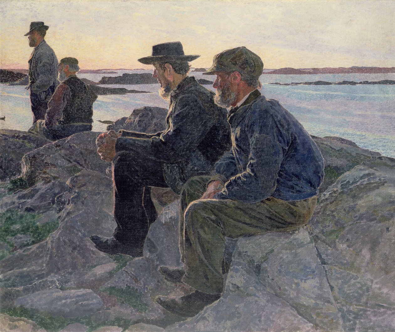Auf den Felsen bei Fiskebackskil, 1905-6 von Carl Wilhelm Wilhelmson