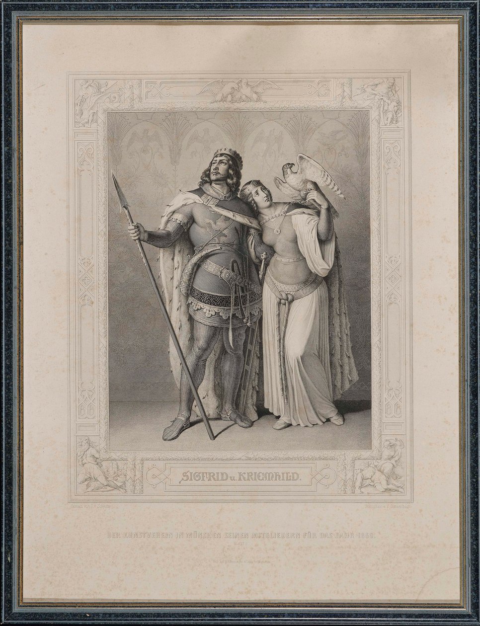 Das Nibelungenlied. Siegfried und Kriemhild, 1860 von Carl Arnold Gonzenbach