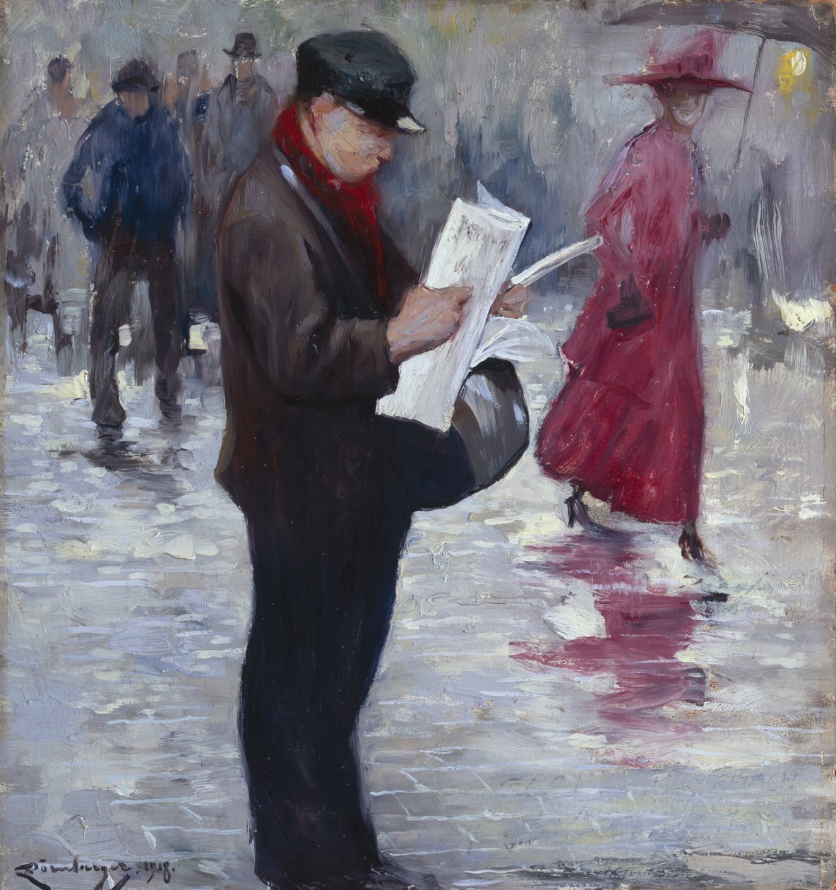 Zeitungsverkäufer von Carl Doernberger
