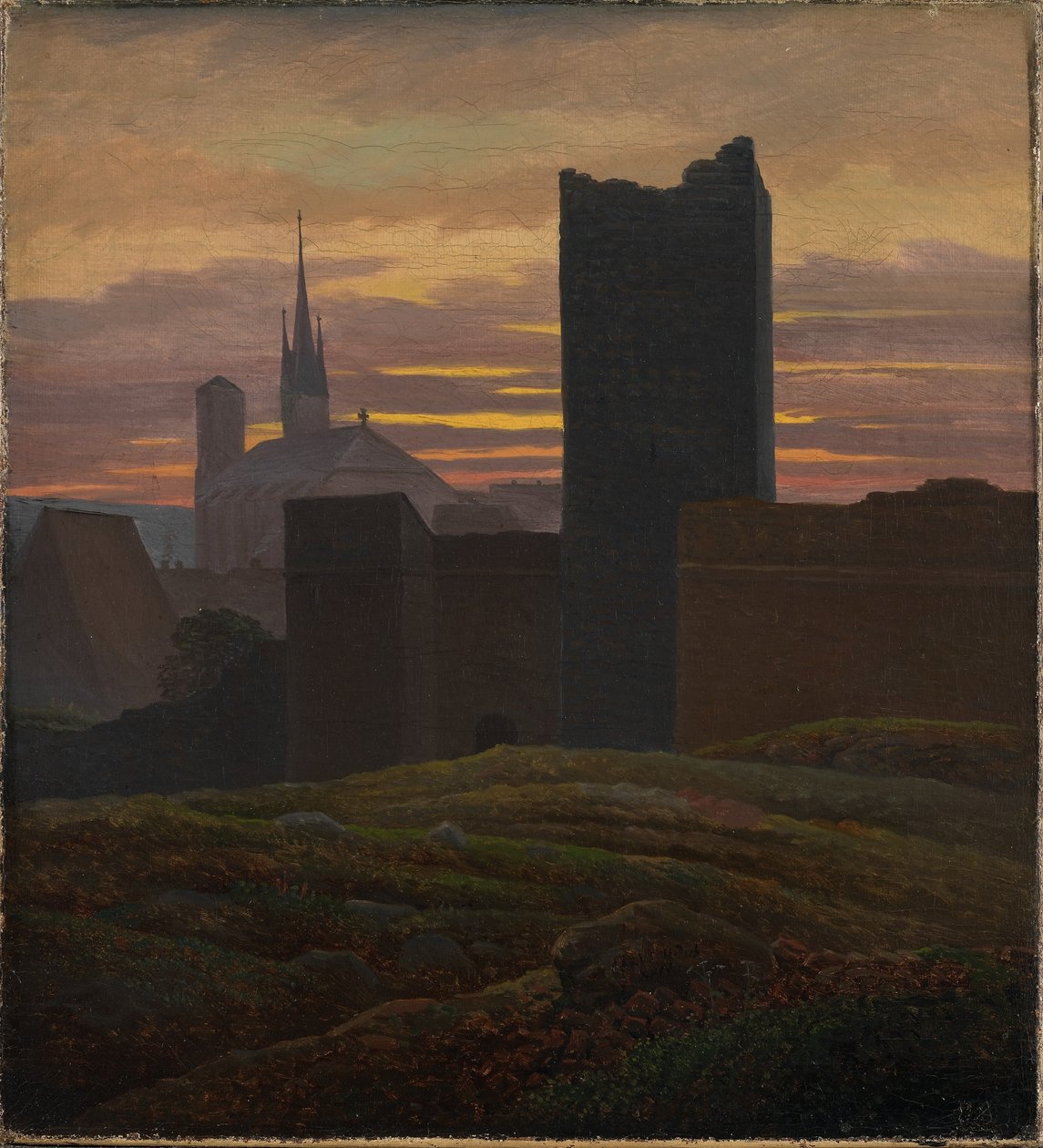 Die Kaiserburg, Eger von Carl Gustav Carus